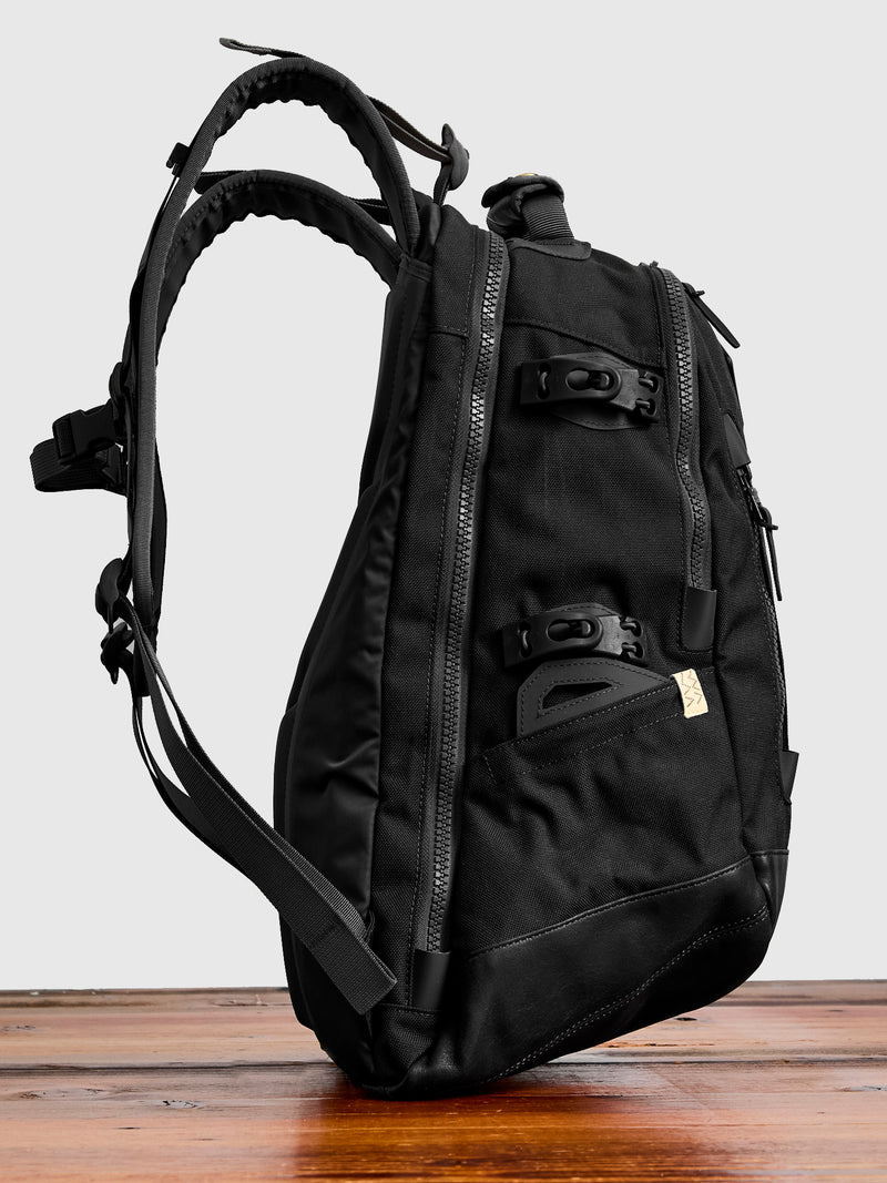 Cordura 20L Backpack in Black Lambskin