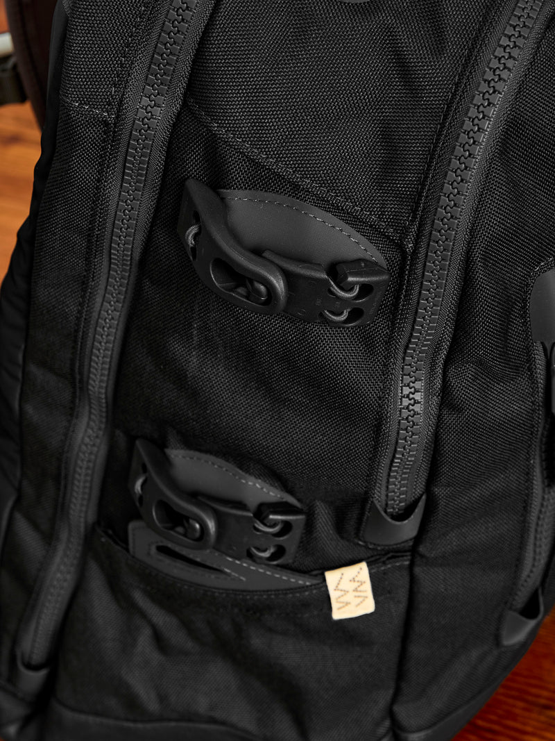 Cordura 20L Backpack in Black Lambskin