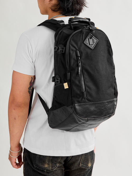 Cordura 20L Backpack in Black Lambskin