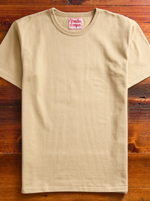 Double Heavyweight 12.1oz T-Shirt in Sand