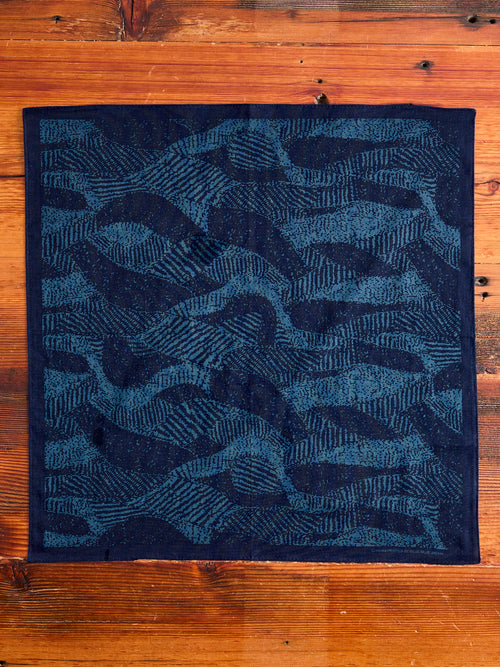 "Wind Flow" Bandana in Dark Navy