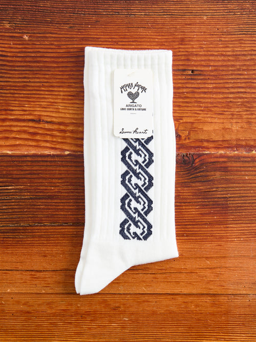 "Yoshiwara Tsunagi" Socks in White