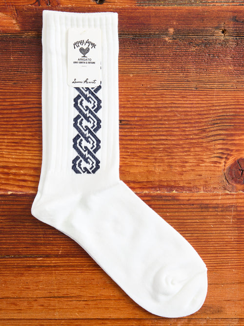 "Yoshiwara Tsunagi" Socks in White