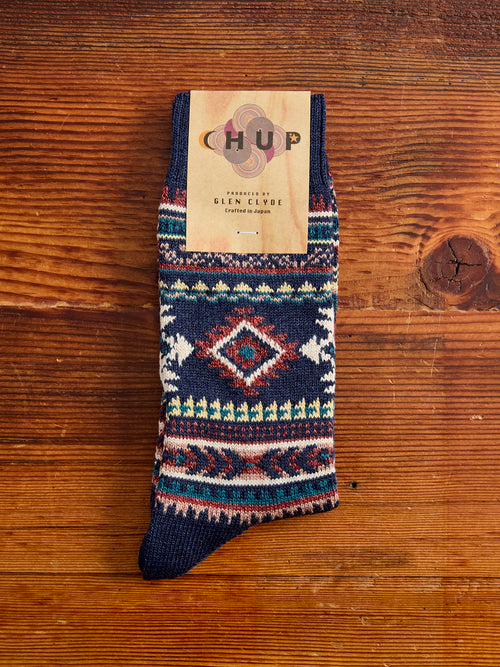 Red Rock Sock in Indigo