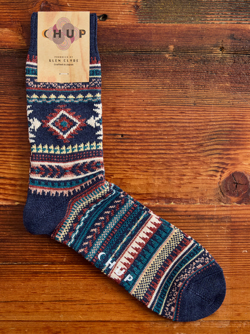 Red Rock Sock in Indigo