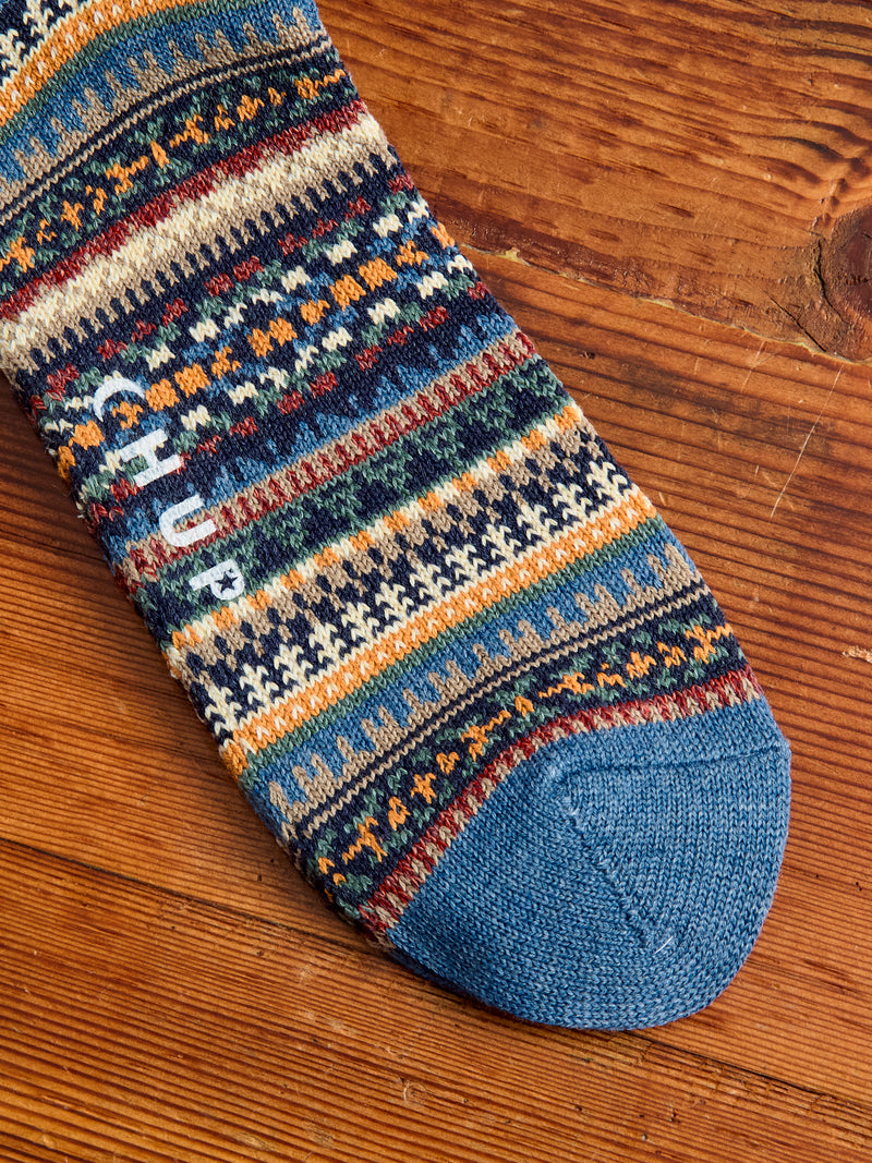 Stratum Sock in Indigo