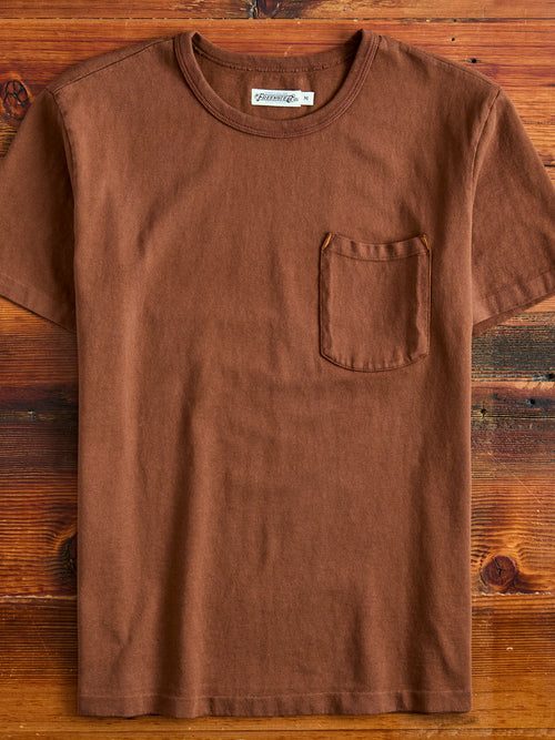 13oz Pocket T-Shirt in Chocolate