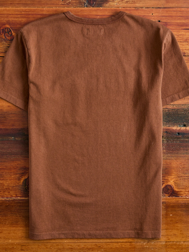 13oz Pocket T-Shirt in Chocolate