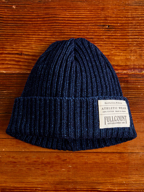 6817 Rib Watch Cap in Indigo