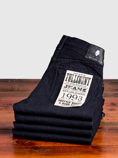 B1110SRB "Super Rough" Indigo/Black 15.5oz Selvedge Denim - Tapered Fit