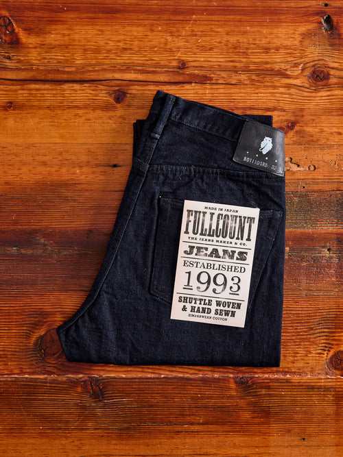 B1110SRB "Super Rough" Indigo/Black 15.5oz Selvedge Denim - Tapered Fit