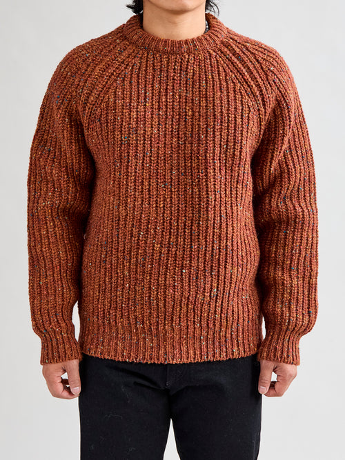 "Taste Of The Future" Wool Knit Sweater in Mars