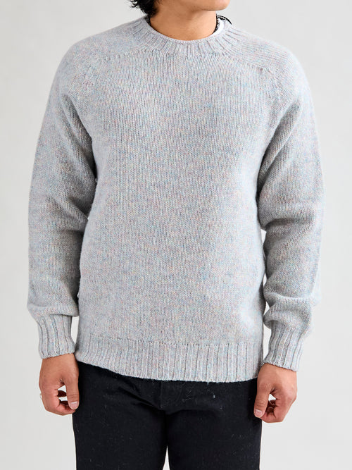 "Boxy Space Knit" Wool Sweater in Galaxy