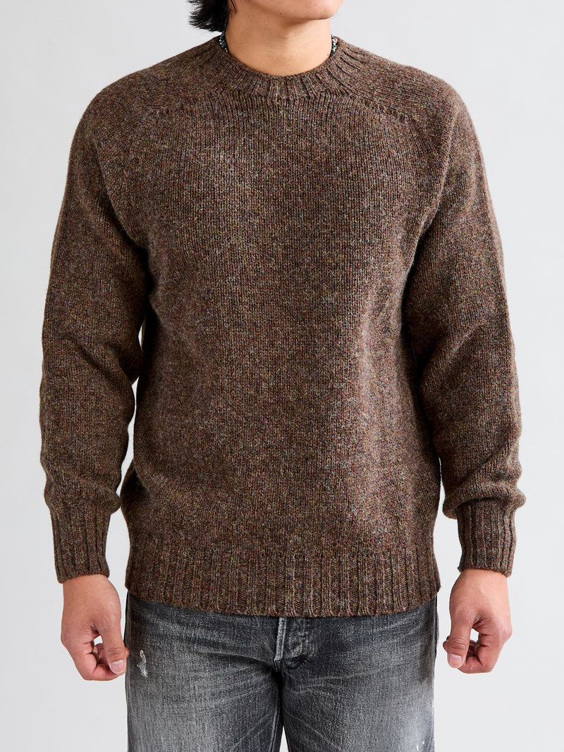 "Boxy Space Knit" Wool Sweater in Spark