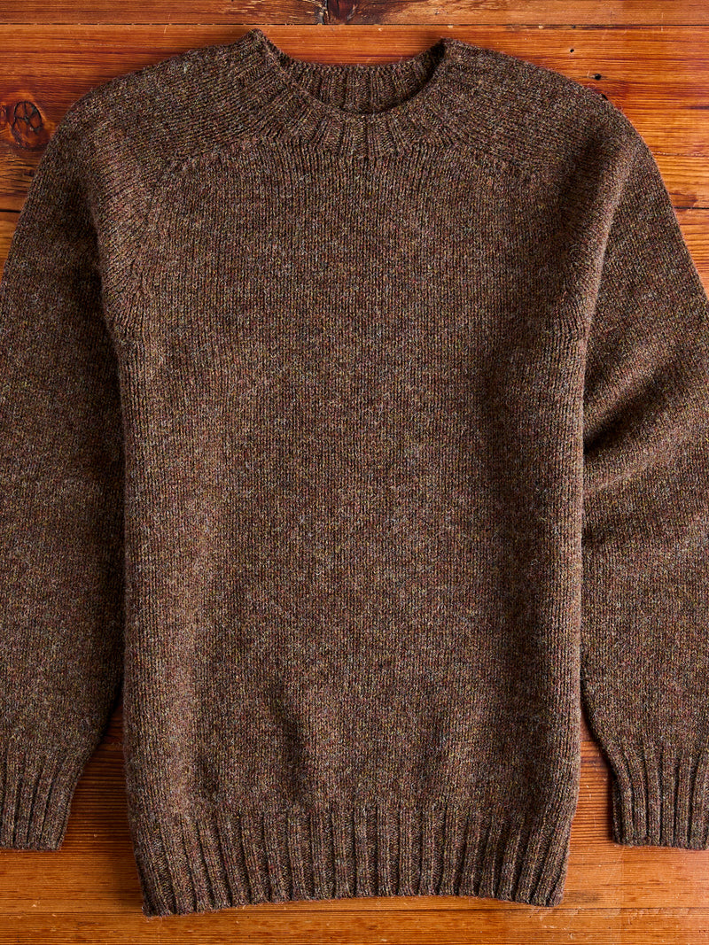 "Boxy Space Knit" Wool Sweater in Spark