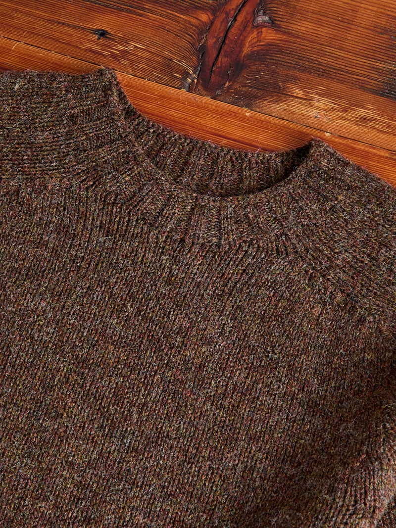 "Boxy Space Knit" Wool Sweater in Spark