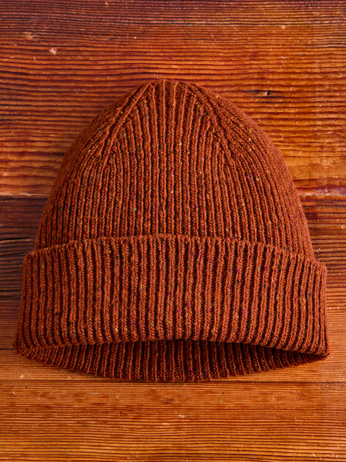 "Out of the Blue" Wool Beanie in Rustic