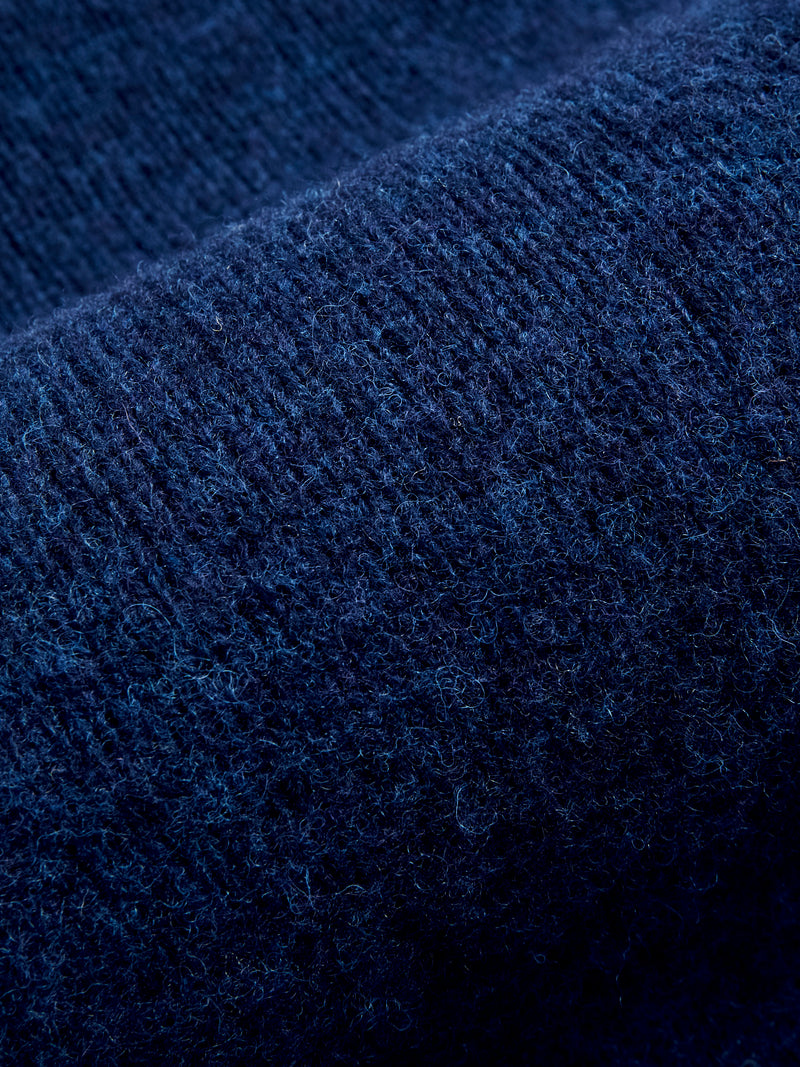 "Sylvester" Wool Turtleneck Sweater in Magic Blue