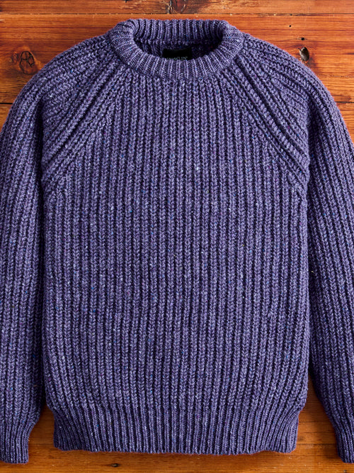 "Taste Of The Future" Wool Knit Sweater in Violet Dreams