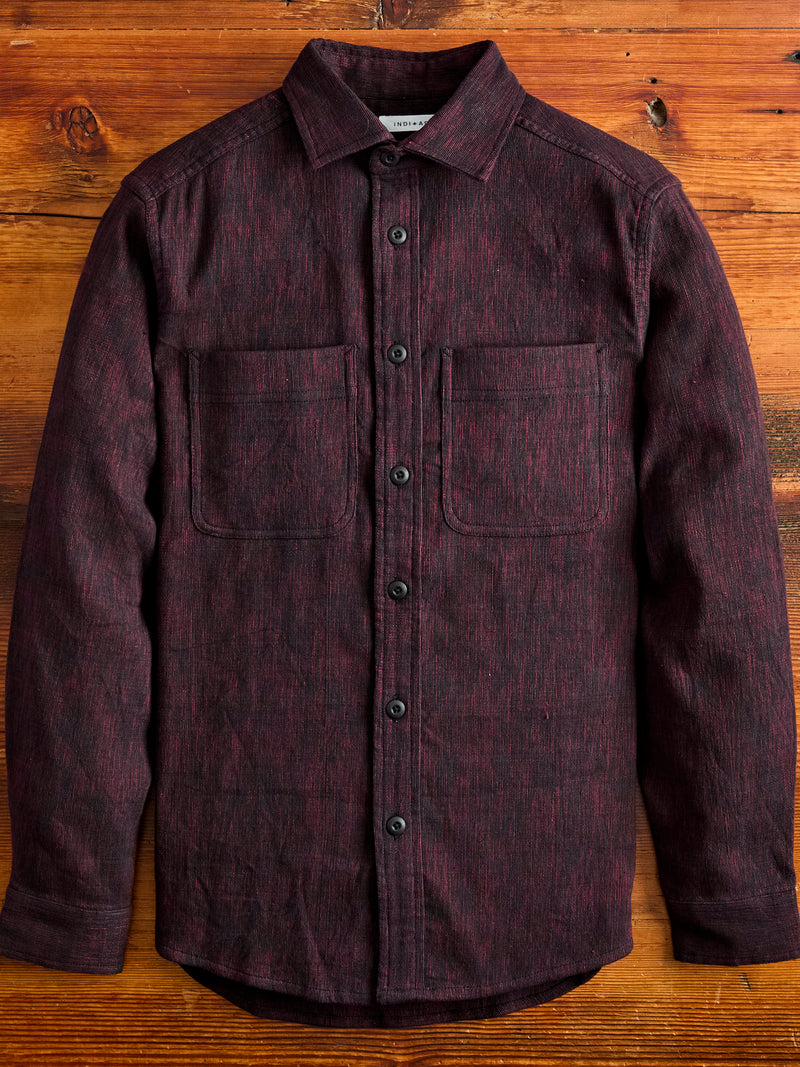 Ames Workshirt in Indian Madder/Iron Canvas