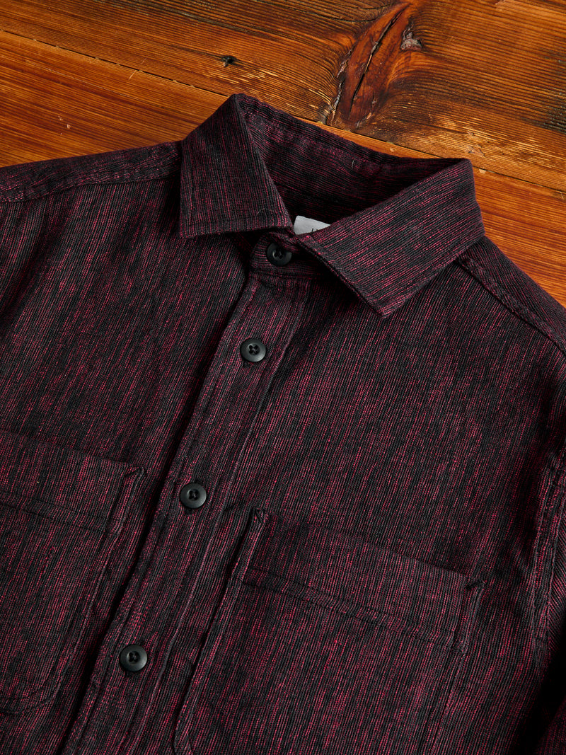 Ames Workshirt in Indian Madder/Iron Canvas