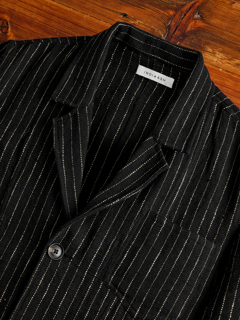 Study Jacket in Iron/Acacia Ticking Stripe