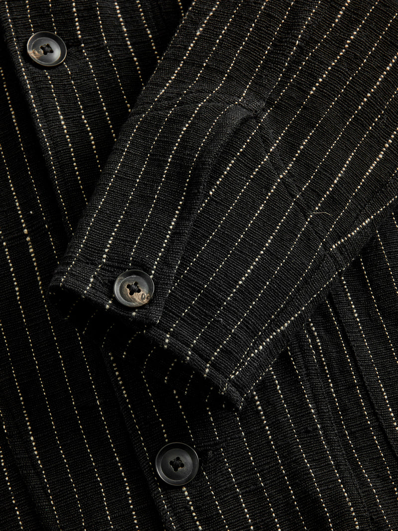 Study Jacket in Iron/Acacia Ticking Stripe