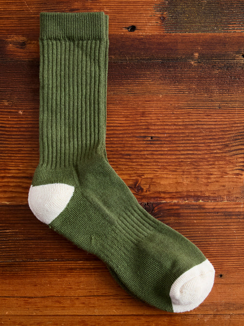 Elgin Wool Sock in Duck Green