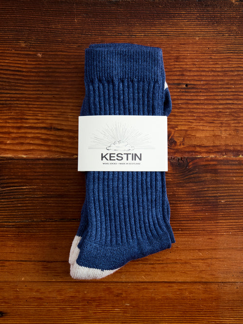 Elgin Wool Sock in Scotch Blue