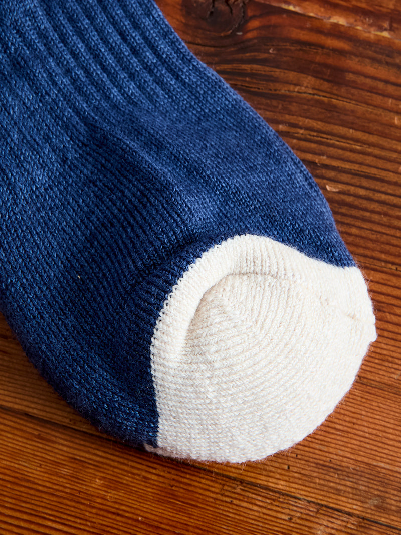 Elgin Wool Sock in Scotch Blue