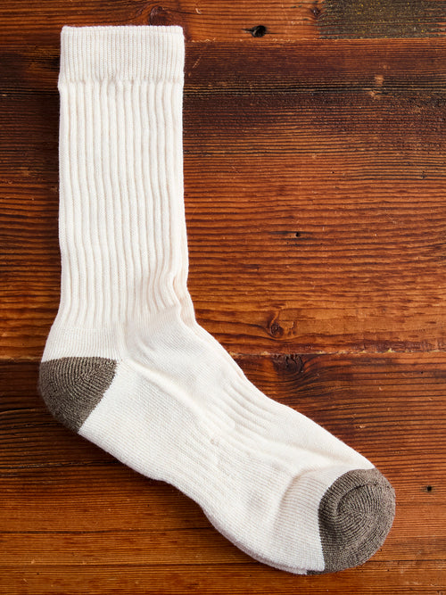 Elgin Wool Sock in Ecru