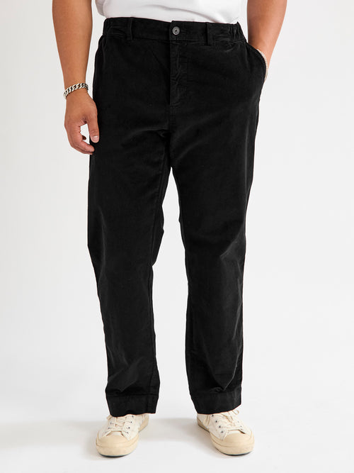 Aberlour Moleskin Pants in Ink Black