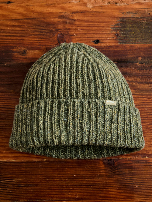 Isla Beanie in Olive Marl