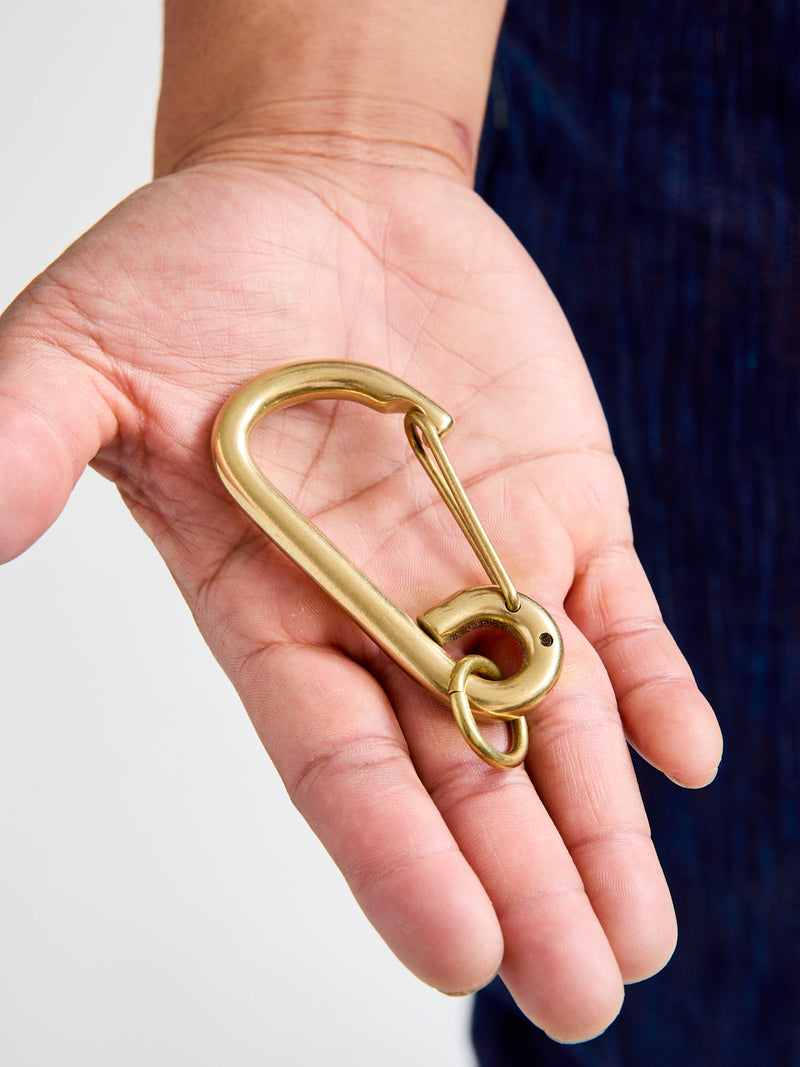 Large Carabiner in Brass