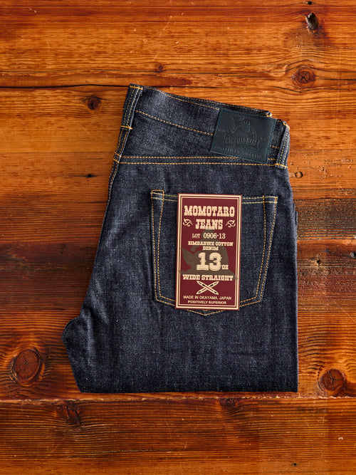 0906-13 13oz Selvedge Denim - Wide Straight Fit