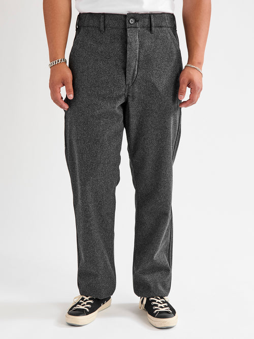 French Work Pants in Charcoal Houndstooth