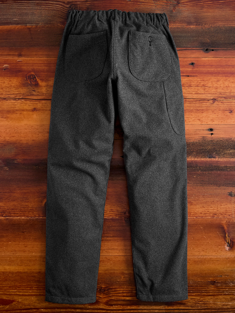 French Work Pants in Charcoal Houndstooth