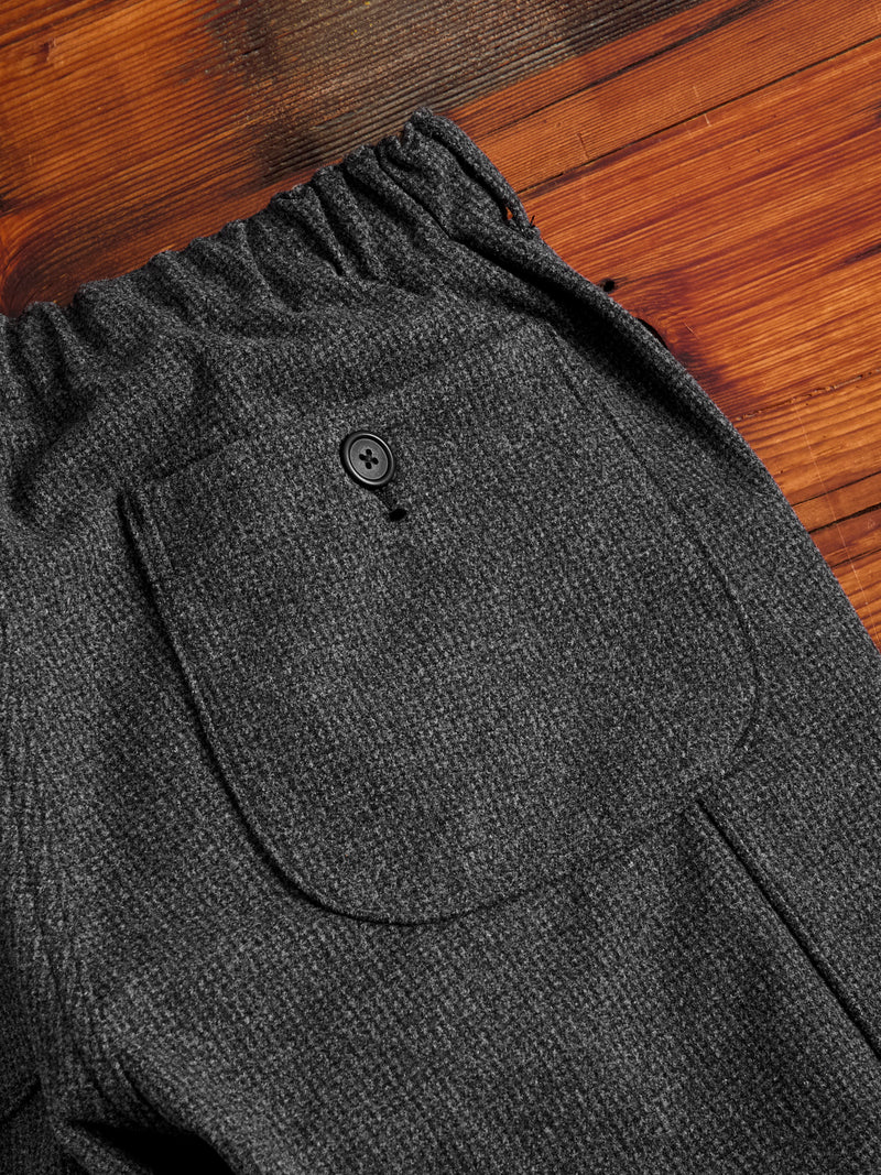 French Work Pants in Charcoal Houndstooth