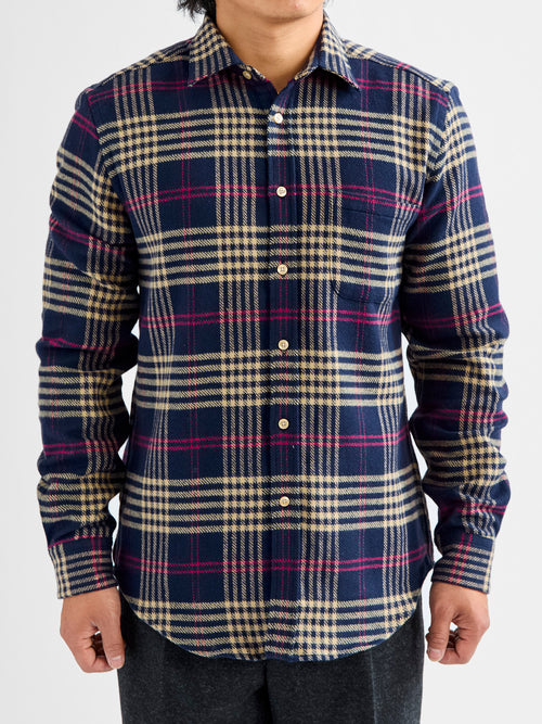 Pomar Button-Up Shirt in Navy