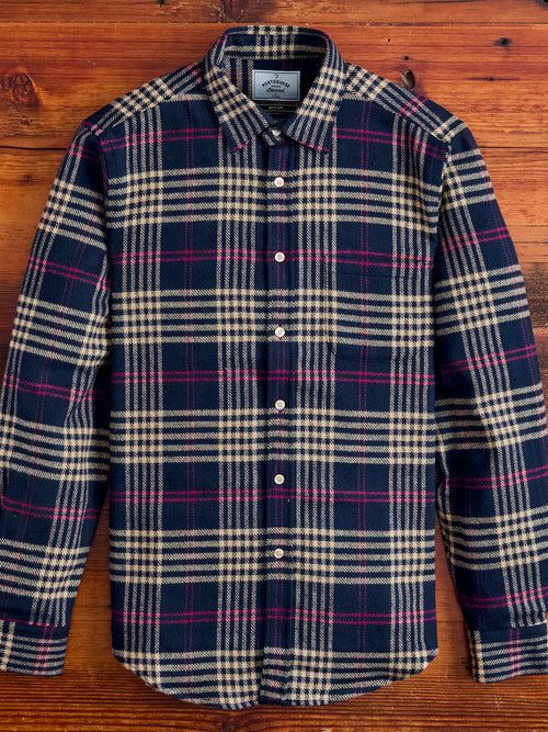 Pomar Button-Up Shirt in Navy