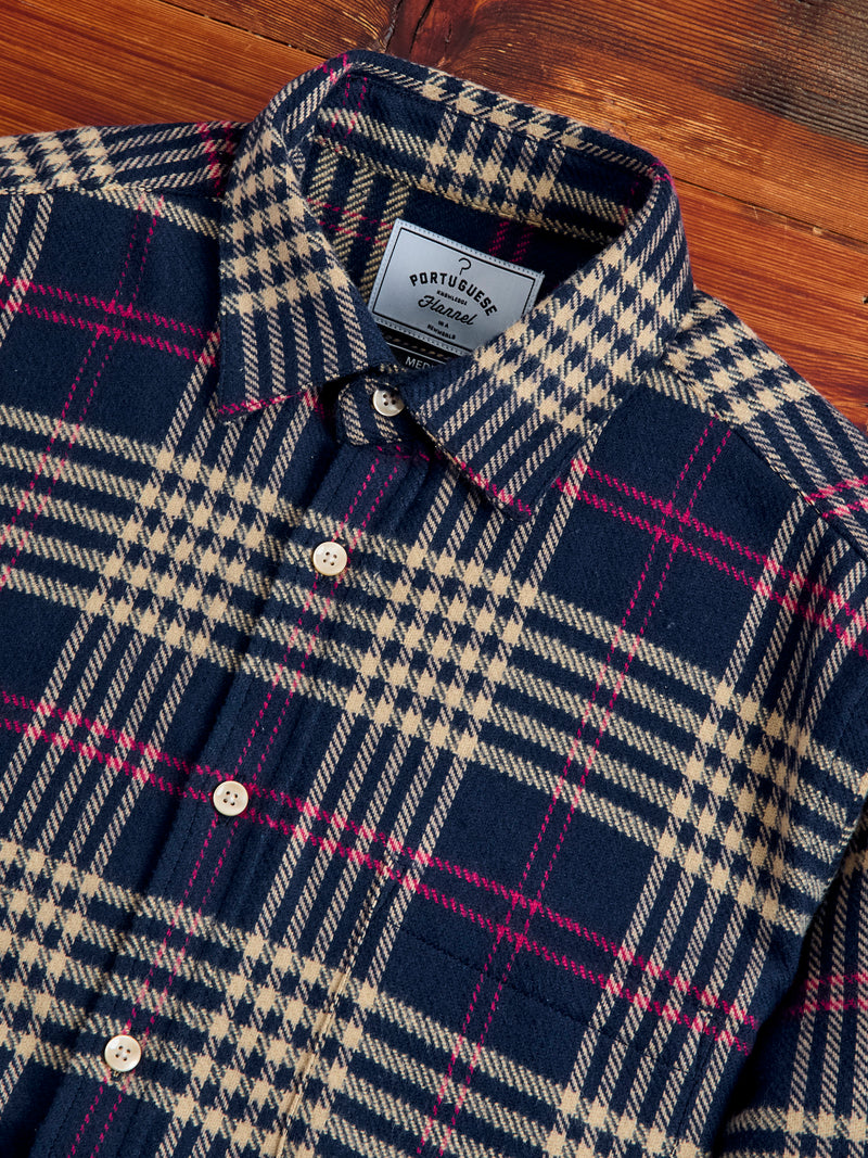 Pomar Button-Up Shirt in Navy