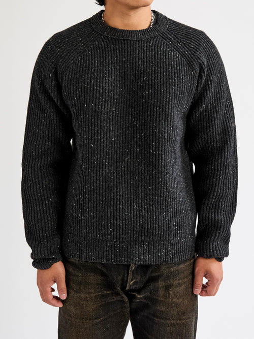 Nep Merino Kenny Crewneck in Black