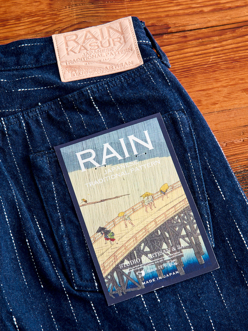 D1885S "Rain Kasuri" 14oz Selvedge Denim - Regular Tapered Fit