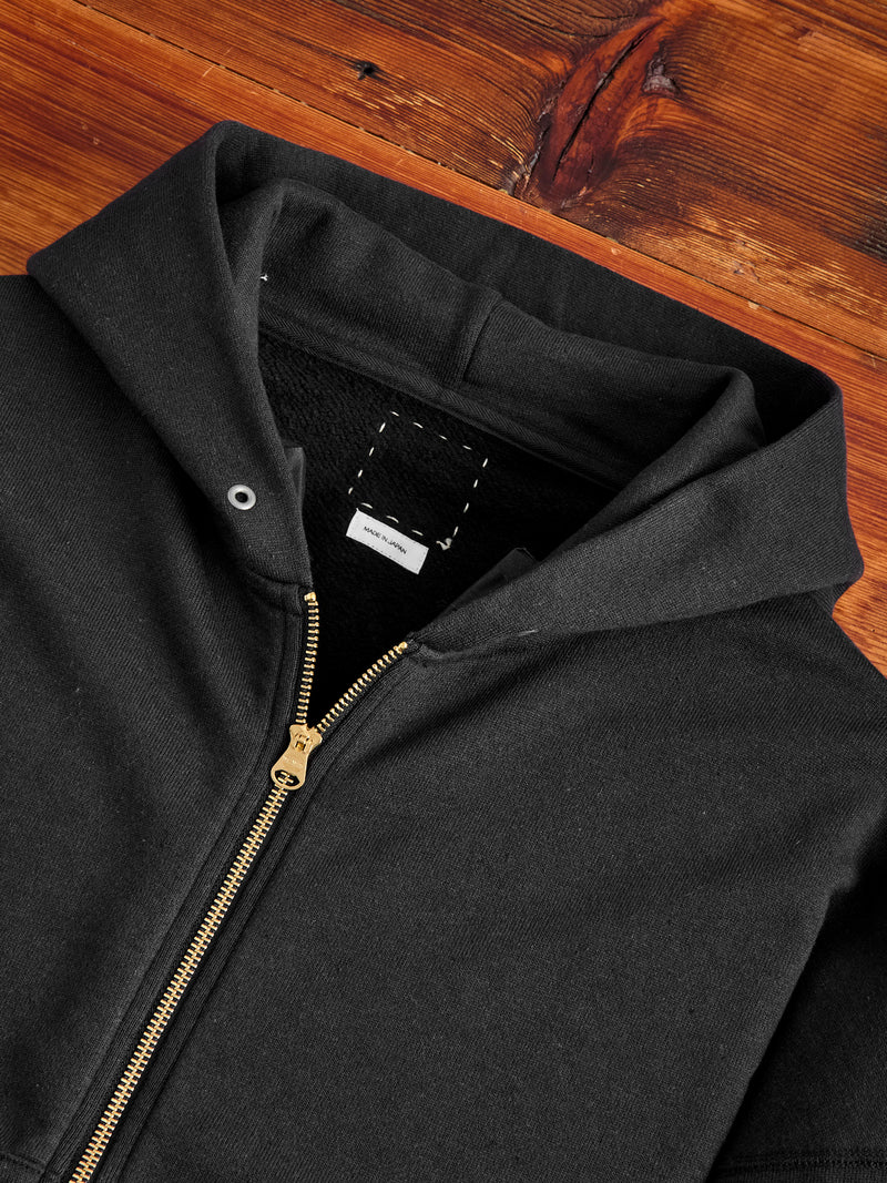 Court Zip Hoodie C/WS in Black