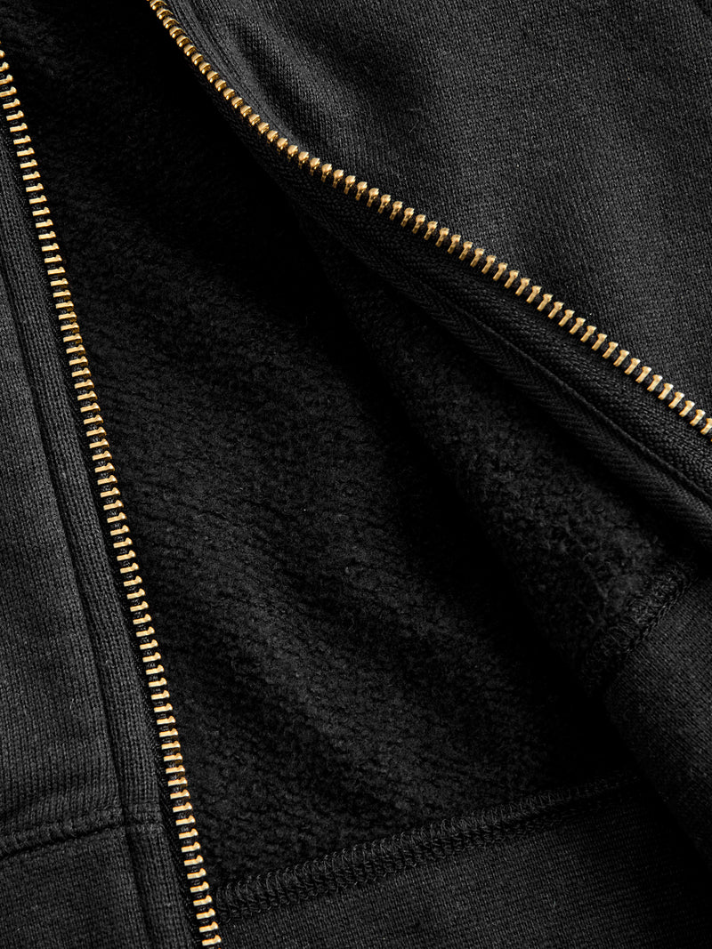 Court Zip Hoodie C/WS in Black