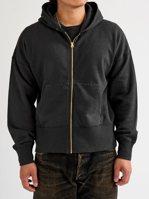 Court Zip Hoodie C/WS in Black