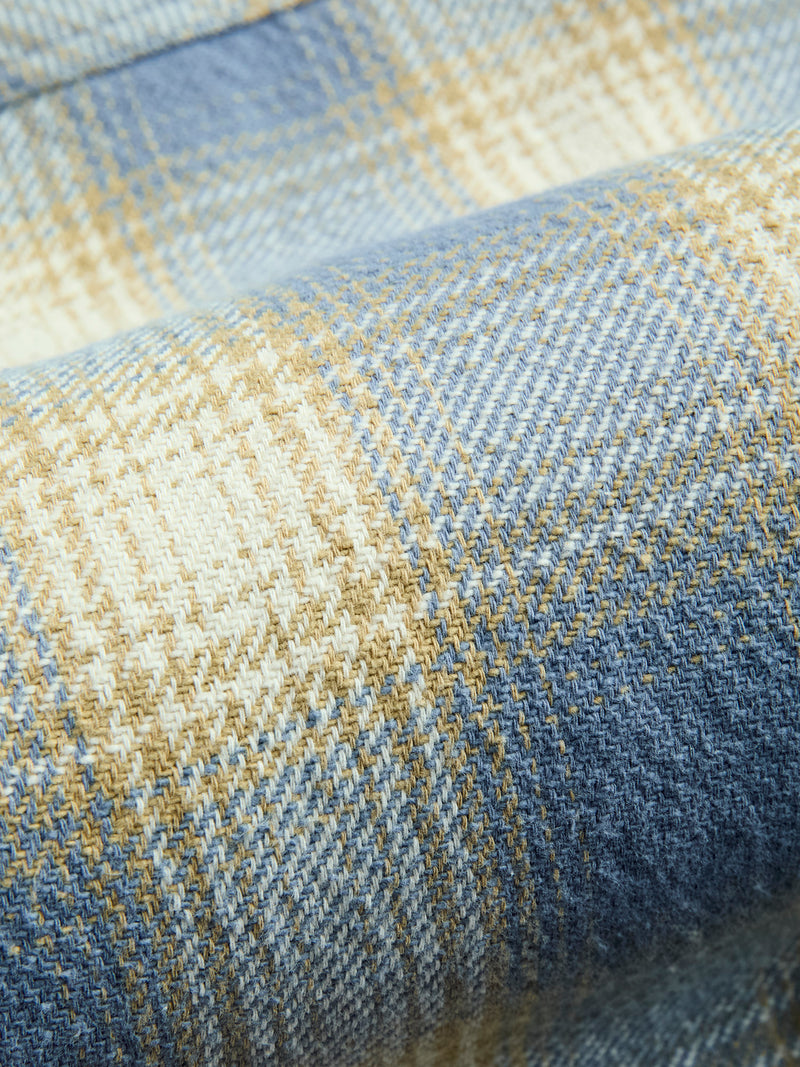 Crosscut Flannel in Powder Blue