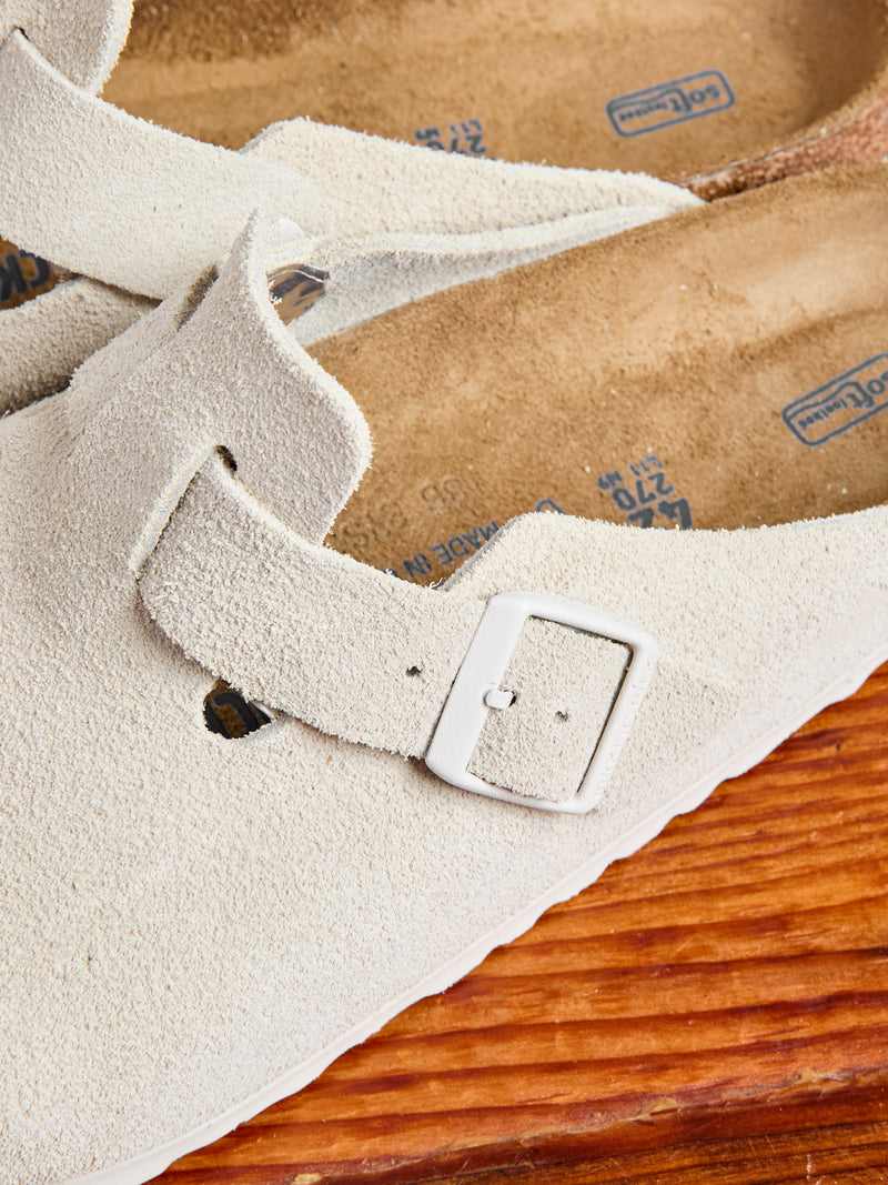 Boston Clog in Antique White