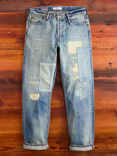 MG118 Boro Repair Selvedge Denim - Classic Straight Fit