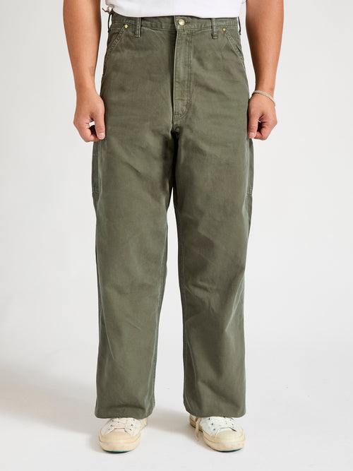 Dad's Fit Painter Pants in Army Green